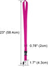 Wisdompro Office Lanyard, 5 Pack 23 inch Quick Release Neck Strap with Detachable Buckle, Assorted Colors