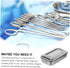 8 Inch Stainless Steel Medical Instrument Tray with Lid - Ideal for Home and Salon Use
