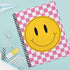 Retro Happy Face Spiral Notebook, 8.5" x 11" Journal, 120 Wide Ruled Pages, Durable Gloss Laminated Softcover Binding