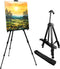 RRFTOK Art Painting Display Easel Stand, Aluminum Metal Adjustable Artist Easels, Height 17 to 66 Inch