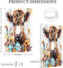 HTSAHKV 3 5 Inch Watercolor Highland Cow pattern Wall Plate Light Switch Cover Single Gang Outlet Faceplate Print Plate
