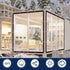 TBXWLRF Grommets 6x12ft Clear Tarp - Heavy Duty Waterproof - with Small Tarp, Clear Vinyl Patio Enclosure Tarpaulin