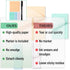 Mr. Pen Transparent Sticky Notes, 200 pcs, Pastel Colors, See Through Sticky Notes for Annotation and Bible Journaling.