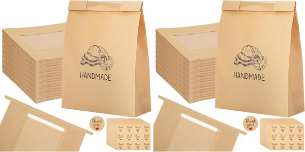 120 Bread Bags for Homemade Bread, Sourdough Bread Bags with Tin Tie