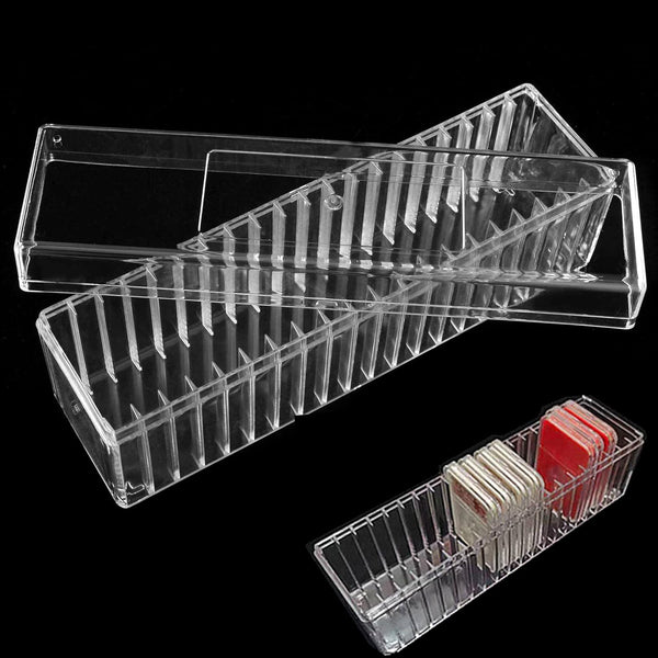 Ettonsun Transparent PC Coin Storage Box Case for 20 Slab Coin Holders, Fits PCGS NGC PCCB PMGab Coin Holders
