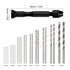 uxcell 26pcs Pin Vise Hand Drill Bit Set, 0.5mm-3.0mm Micro Mini Twist Drill Bits Set 25pcs, Precision Pin Vise Rotary Tools Black, for Metal Wood Plastic PCB Model DIY Making