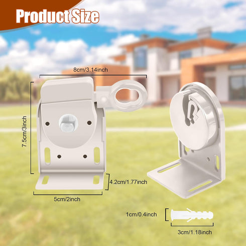 Seprochoo Sun Visor Parts Bungee kit and end Cover, Weather Resistance, for Coolaroo External Roller Shutter, Outdoor
