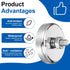 Limbeuuu 4 Packs M8 200 lb Super Strong Neodymium Round Magnet with Male Thread Nuts Bolts Corrosion-Resistant Mounting
