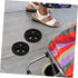 2Pcs Heavy Duty Shopping Cart Wheels Replacement Kit Roller Wheels for Grocery Carts High Load Capacity Easy to Install