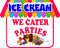 Generic Ice Cream We Cater Parties Decal Concession Food Truck Vinyl Sticker by