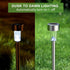 16 Pack Dream Master Solar Lights Outdoor Waterproof, Stainless Steel LED Landscape Lighting, Solar Garden Lights