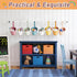 8 OBUSATT PCS Boho Metal Pencil Holder with Pipes Back to School Hanging Iron Small Pails Colors Crayon Organizer First