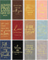 TaoBary 12 Pcs Christian Gift Inspirational Leather Journal Bible Verse Notebook Bulk Notepad for Pastor Men Women