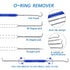 1280 Pcs Rubber O-Ring Assortment Kit with Pick and Hook Set for Pressure Washer Faucet Plumbing (OD 6mm-28mm)