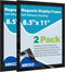VAIIGO 8.5" x 11" Magnetic Self-Adhesive Display Frame, Double Sided Window Magnetic Sign