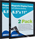 VAIIGO 8.5" x 11" Magnetic Self-Adhesive Display Frame, Double Sided Window Magnetic Sign