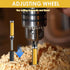 Nextpal 3 Set 1/4 Inch Trimming Pcs Double Bearing Flush Trim Router Bits with Converter, Shank Carbide Top and Bottom