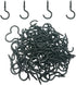 Goiio 100 Pieces 1/2 inch Ceiling Hooks, Black Zinc Plated Metal Screw-in Cup Hooks for Hanging