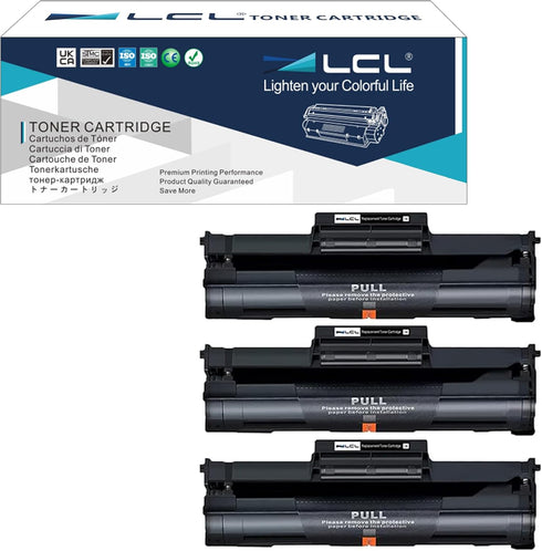 LCL Compatible Toner Cartridge Replacement for Samsung MLT-D111S Xpress M2020 M2022 (3-Pack Black)