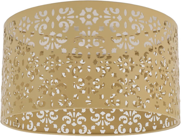 SPYMINNPOO E27 E14 8.7x4.7in Metal Exquisite Hollow Out Decorative Lamp Shade Soft Light for Chandeliers, Floor Lamps