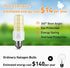 ZP A19 LED Light Bulb, 300W Equivalent, 40W, 5000 Lumen, 5000K Cool Daylight White, E26/E27 Base, 2 Count