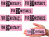 Giant Pink Erasers for Big Mistakes, 5.5" Large Pencil Rubber Eraser, Back to School Stationery Supplies, 24 Pack