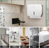Paper Towel Dispenser Wall Mount: No Drill Adhesive Z-fold Multifold Paper Towel Dispenser, Compact Design for Family