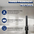 5/8"-11 Male Thread to 1/2" Hex Shank Core Drill Bit Adapter, Premium Hardened Steel Converter for Concrete Core Bit