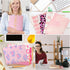 Eersida 15 Pcs Pink File Folders, Decorative with 1/3 Cut Tabs, Letter Size, Cardstock Leopard Print Organizer for
