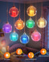 SoulBay 12pcs 1.57" Flameless Candles Color Changing Rechargeable, LED Flickering Tea Lights Votives Candle