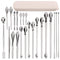 Tanstic 23Pcs Stainless Steel Lab Spatula Micro Scoop Set, Includes 22pcs Laboratory Tiny Mixing Tools