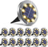 OULONGER Solar Lights Outdoor Waterproof, 12 Pack Solar Ground Lights with Large