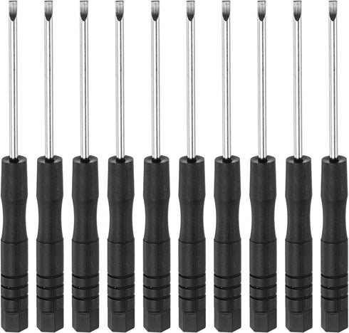 uxcell Mini Slotted Screwdriver, 10 Pcs 2.0mm Flat Head for Watch and Eyeglasses Electronics Repair