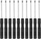 uxcell Mini Slotted Screwdriver, 10 Pcs 2.0mm Flat Head for Watch and Eyeglasses Electronics Repair