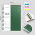 EMSHOI B5 Spiral Notebook College Ruled Lined Journal, Large 7.48" X 10.15", 300 Pages/150 Sheets, 100gsm Thick Paper, Waterproof Hardcover, for Office School Women Men Work Writing Notes, Green by EMSHOI