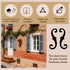 SMUVSMU 2 Fasteners,6.5" Pcs Shutter Shutter Dogs for Exterior Shutters,Black S Shaped Shutter Fasteners,Decorative