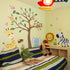 CharmFlo 62.59x90.94 Large Jungle Safari Wall Decals Animals Climbing Trees Removable Peel and Stick Wall Art