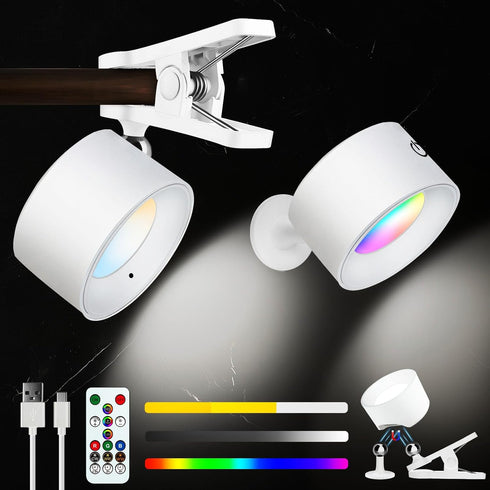Adetu LED Wall Mounted Lights, Rechargeable Wall Sconces Lamp, 3 Color Temperatures