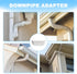 Downspout Adapter Gutter Pipe Clip Hidden Bracket Set of 2, 2x3, White
