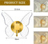 Anuizxz 12W 3000K 4000K 6000K Butterfly-Shaped Wall Lamp LED Wall Sconce, Changeable Warm, Neutral, White Light