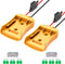 2 Packs Power Wheel Adapter for Dewalt 20V Battery, Converter Kit with Fuses & 12AWG Wire for DIY RC Cars