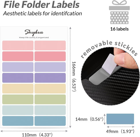 SKYDUE Expanding File Folder, 7 Pockets Accordion Organizer for Documents, Letter Size Filing Folder, Black