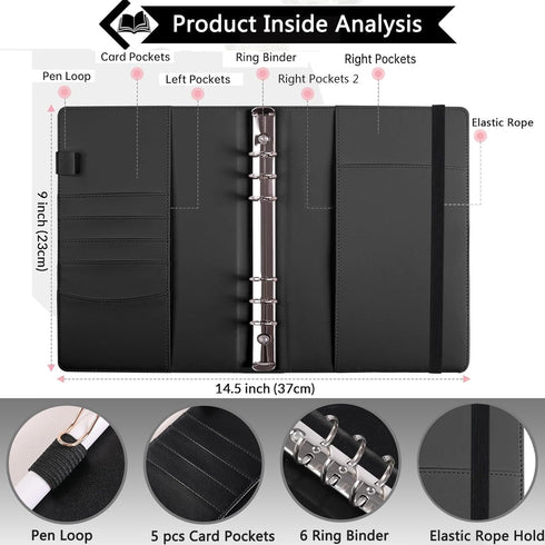 Money Saving Binder - 100 Envelopes for Budgeting Challenge with 3 Trackers, A5 Planner Book
