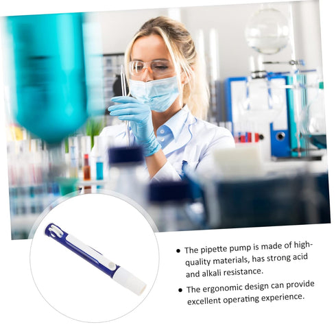 Hand Assistant Pipetting School Pipette Pump, 25 Pcs 1ml Manual Laboratory Instrument for Volumetric Plastic