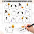 Whaline 24 Packs Halloween Sticky Notes, Cute Boo Ghost Notepads, 12 Designs Trick or Treat Memo Pads