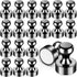 VNDUEEY 20Pcs Strong Black Fridge Magnets, Magnetic Push Pin for Locker, Map, Kitchen, Office, School