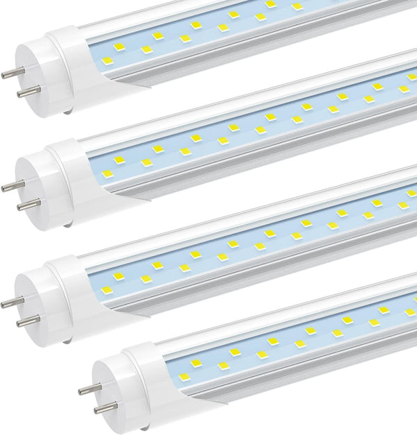 JESLED T8 LED Tube Light 3FT, 2520LM, 18W(45W Equivalent), 6000K, Ballast Bypass,