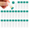 PATIKIL 0.5ml Plastic Cryogenic Vials, 200Pcs Self Standing Screw Top Test Tubes for Lab, Green Cap