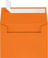 LUXPaper 4Bar A1 Invitation Envelopes, Peel & Press, Mandarin Orange, 50 Qty