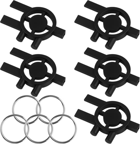 Fampery 5pcs Dispenser Key Replacement for Cintas Sanis, 3-in-1 Toilet Paper Towel Holder
